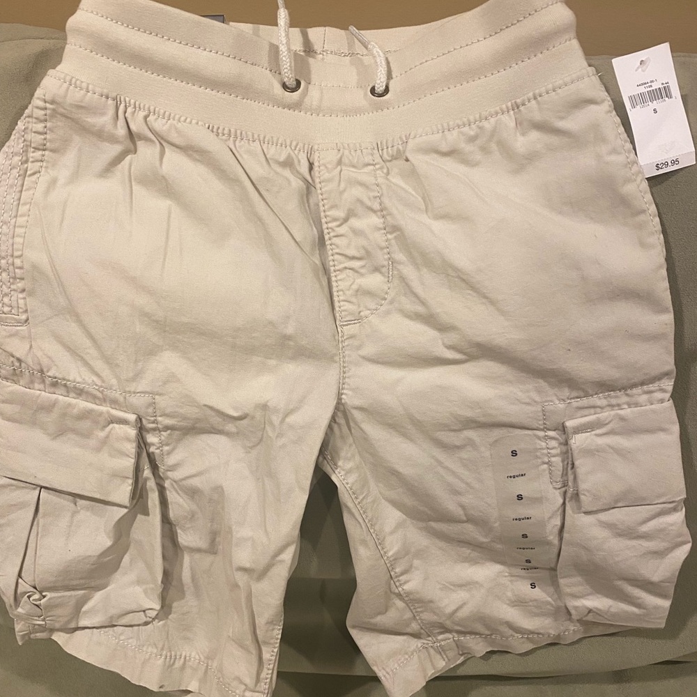 NWT Gap Boys Size Small (Regular) Cargo Shorts with Elastic Waist